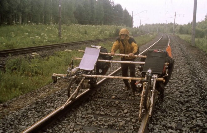 recumbent rail bike