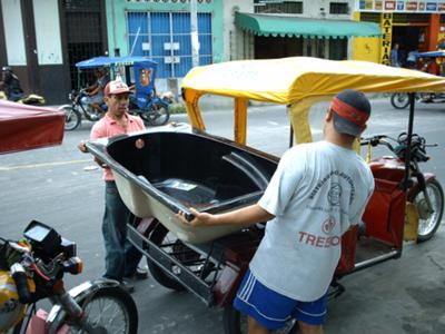 Bathtub sailing the Amazon - Rob Dowling purchasing his bathtub