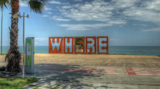 Where? well this is in Batumi, Georgia's blacksea coastal city