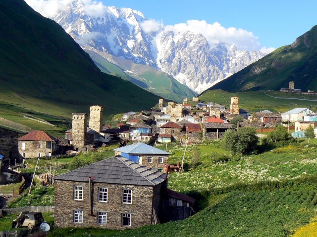 Ushguli (Svaneti), the highest town in Europe with its trademark towers